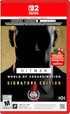 Hitman World of Assassination Signature Edition includes:
* Hitman 2
* Hitman III
* Extra locations, missions, and premium content
* Destinations, missions, and bonus content
* Signature Pack
* Quack Pack
The game is rated Mature 17+ and requires a full game download via the internet. The game key card is 61 GB.