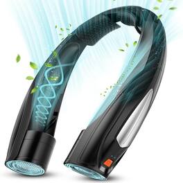 Loheer - Rechargeable Neck Fan, 6000mAh Portable Wearable Fan, 6 Speeds Ultra Quiet Personal Fan for Travel and Office