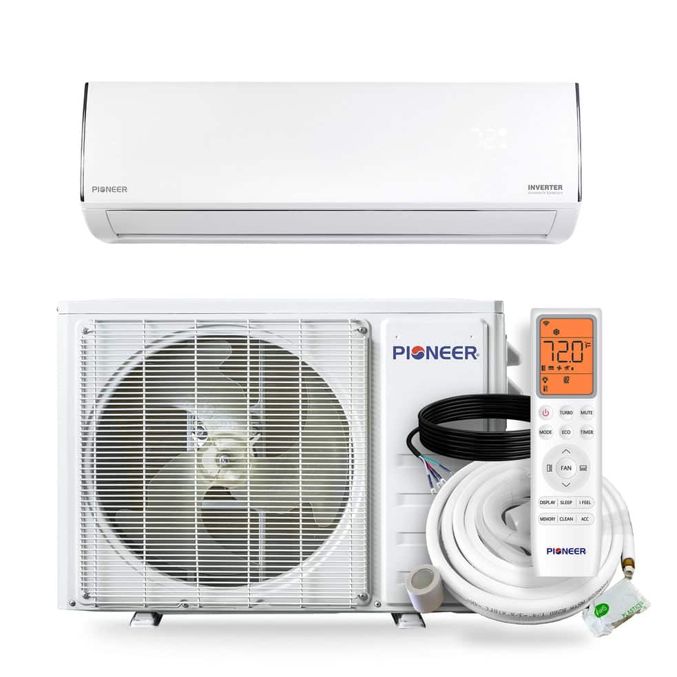 Pioneer - Diamante Essenza 1-Zone 12,000 BTU 20 SEER2 Ductless Mini-Split Inverter Heat Pump with 16 ft. Lines 208/230V - White