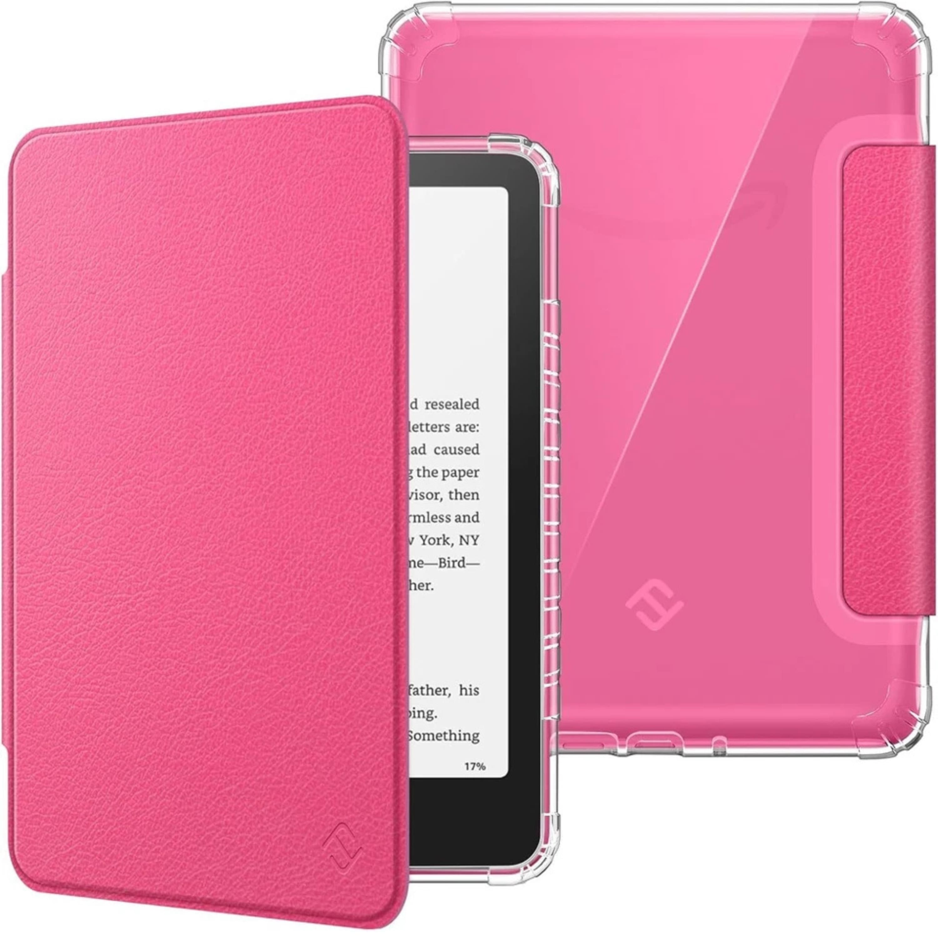 Kitcheniva - Soft Transparent Case For 7 Inch Kindle Paperwhite 12th 2024 Protective Shell - Magenta
