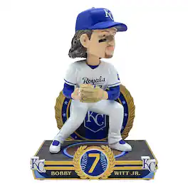 FOCO - Bobby Witt Jr. Kansas City Royals 8" Exclusive Elite Icon Bobblehead - Multicolor