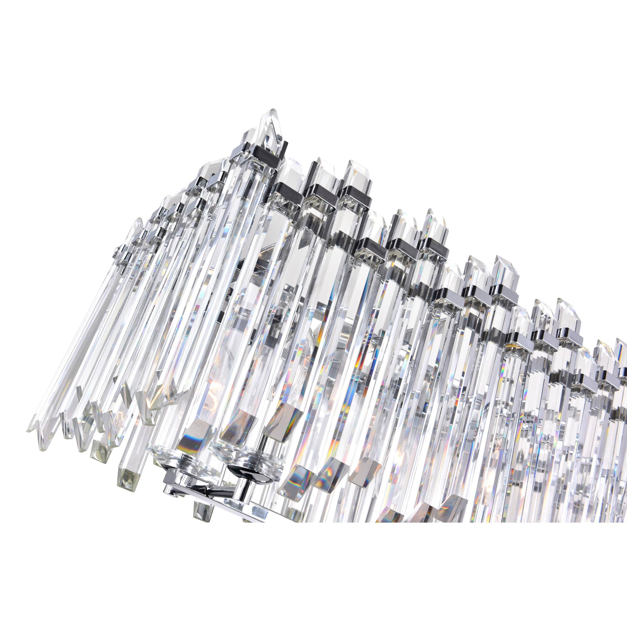 Left. CWI Lighting - Henrietta 10 Light Chandelier With Chrome Finish - Chrome.