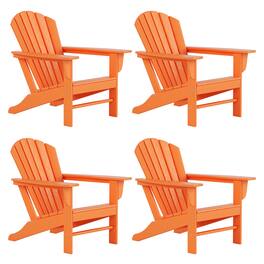 WestinTrends - Dylan Outdoor Adirondack Chair (Set of 4) - Orange