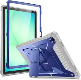 Fintie - Shockproof Case for Samsung Galaxy Tab A11+/A9+ 11 Inch, Tuatara Rugged Hybrid TPU+PC Cover, Built-In Screen Protector - Navy