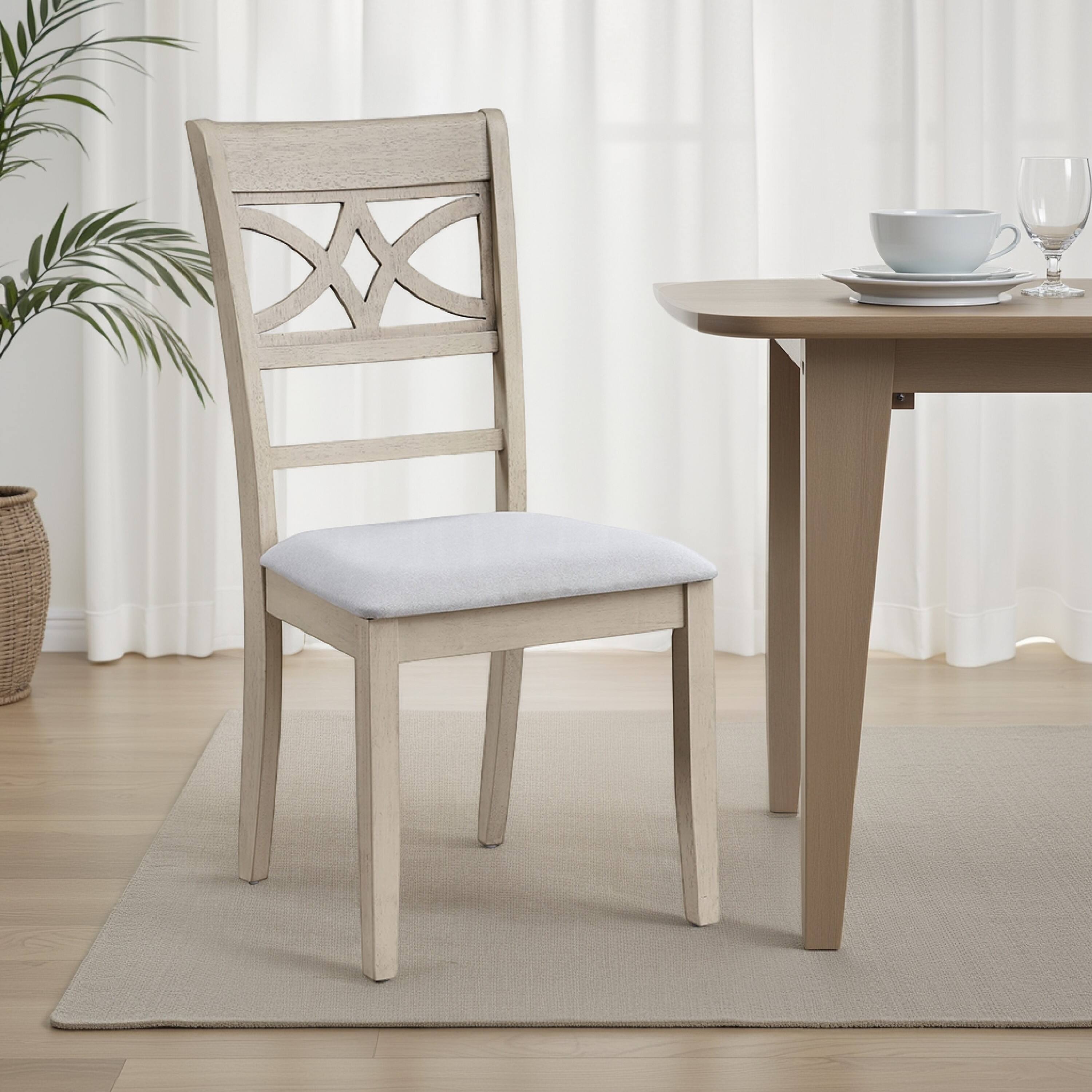 Alt View 5. Manhattan Lane - Feri Side Dining Chair Set of 2, Designer Bone White - Bone White, Beige.