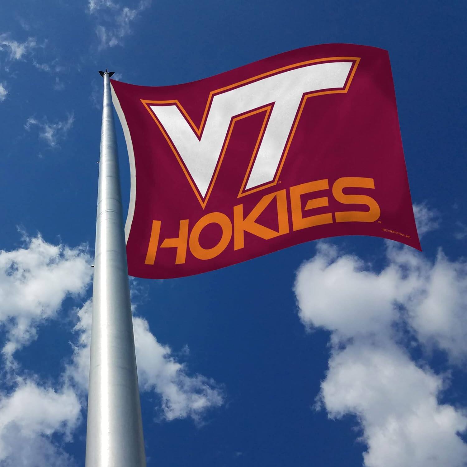 Alt View 2. Rico Industries - Virginia Tech Hokies 3X5 Indoor or Outdoor Banner Flag with grommets for hanging - Multi.