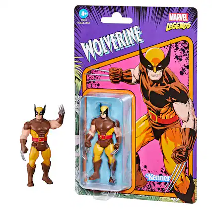 Front. Marvel - Legends Retro 375 Wolverine Figure.