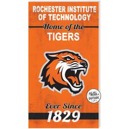 Jardine - Rochester Institute of Technology Tigers 11'' x 20'' Home Of The Sign - Orange