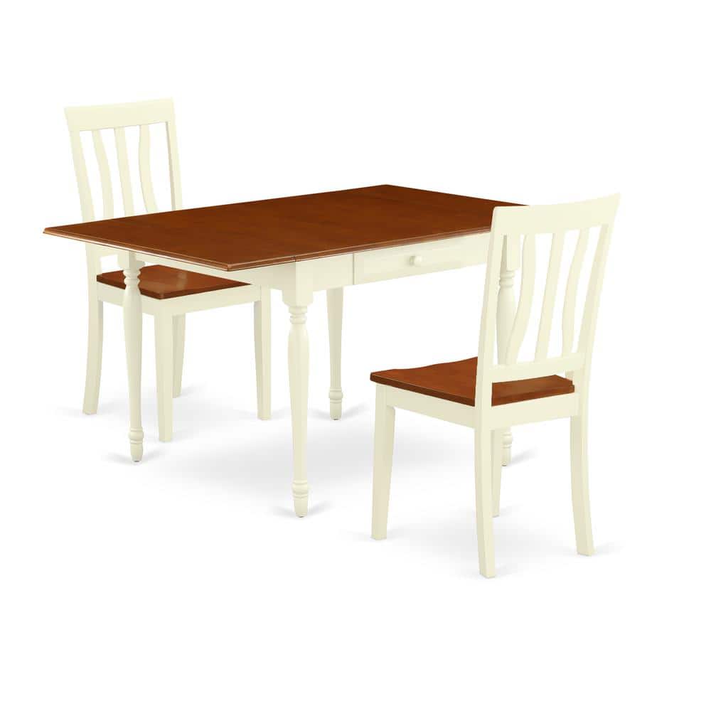 East West Furniture - Dining Room Set Buttermilk & Cherry - Brown price history on PriceWatchPro