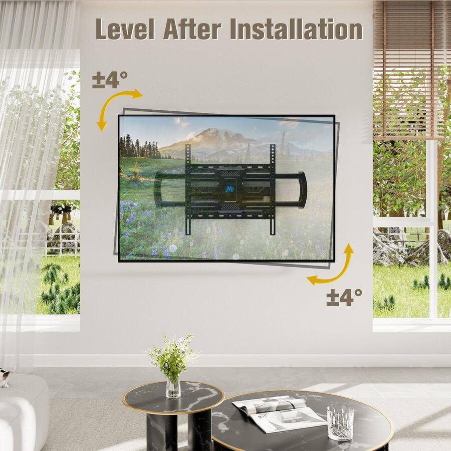 Earthley Blooms Tv Wall Mount Ul Listed Full Motion Bracket Flat Screen ...