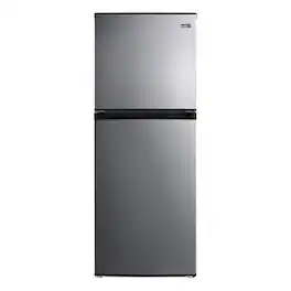 SUMMIT - 22" Wide Refrigerator-Freezer - Steel