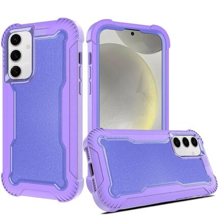 Front. Kitcheniva - Thick Layered Shock Absorbent Cover Plus Tempered Glass For Samsung S25 Plus/S24 Plus Purple - Purple.
