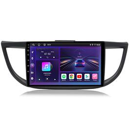 Junsun - For Honda CRV-2 2012-2016 10" Android 15 6+128GB 8 Core carplay Car Stereo Radio GPS Navi SWC WIFI RDS DSP BT FM - Black