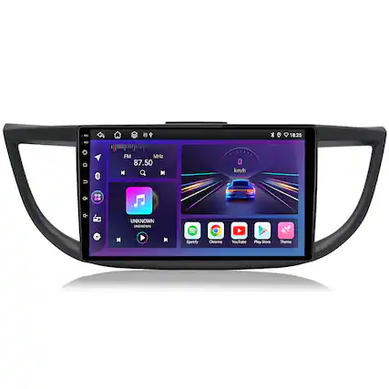 - 18:25 man & FM MHz 87.50 M O km/h .. D. UNKNOWN UNKNOWN M M Spotfy Chrome YouTube Play Store Theme