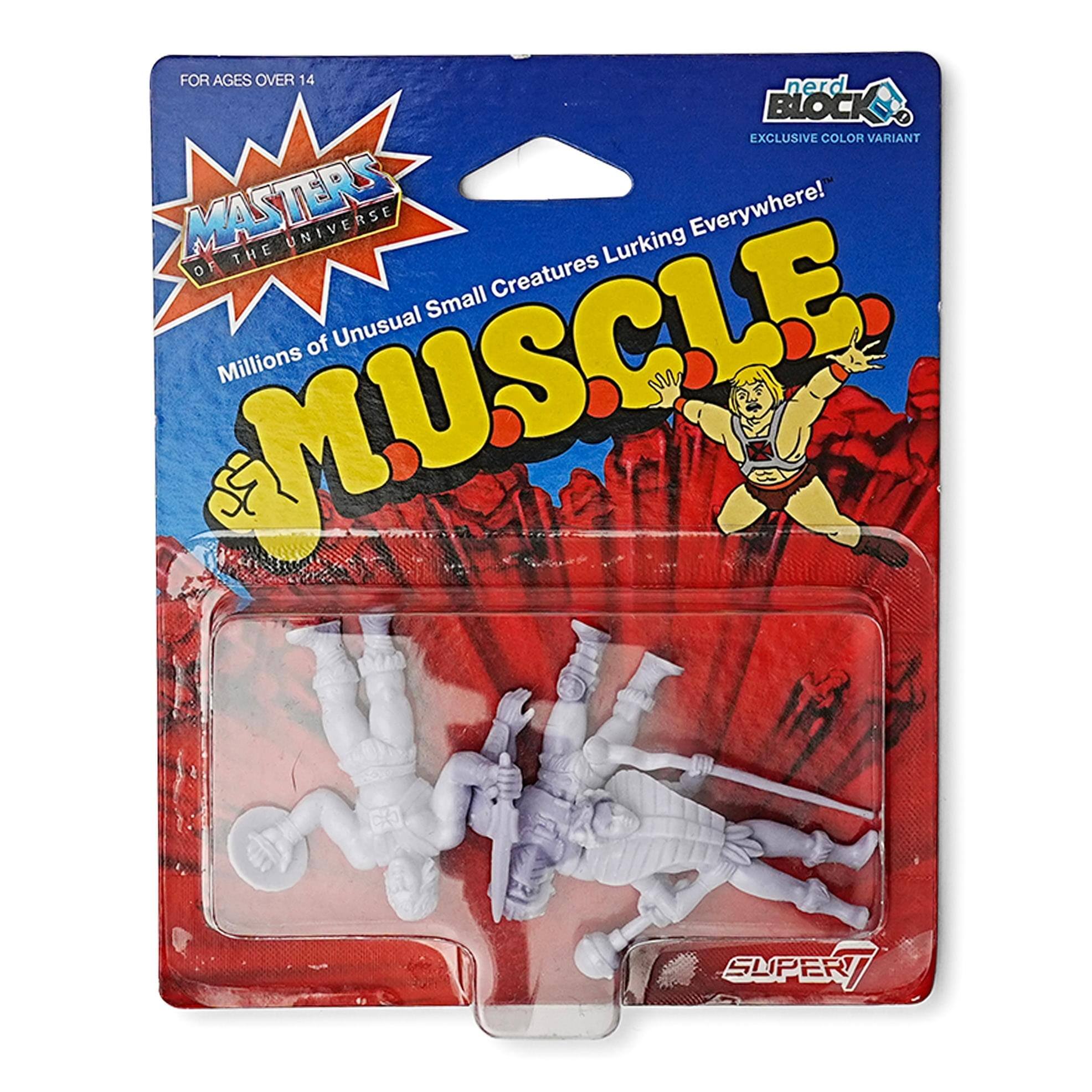 FOR AGES OVER 14  
nerd BLOCK EXCLUSIVE COLOR VARIANT  
MASTERS OF THE UNIVERSE  
Millions of Unusual Small Creatures Lurking Everywhere!  
MUSCLE  
SUPER
