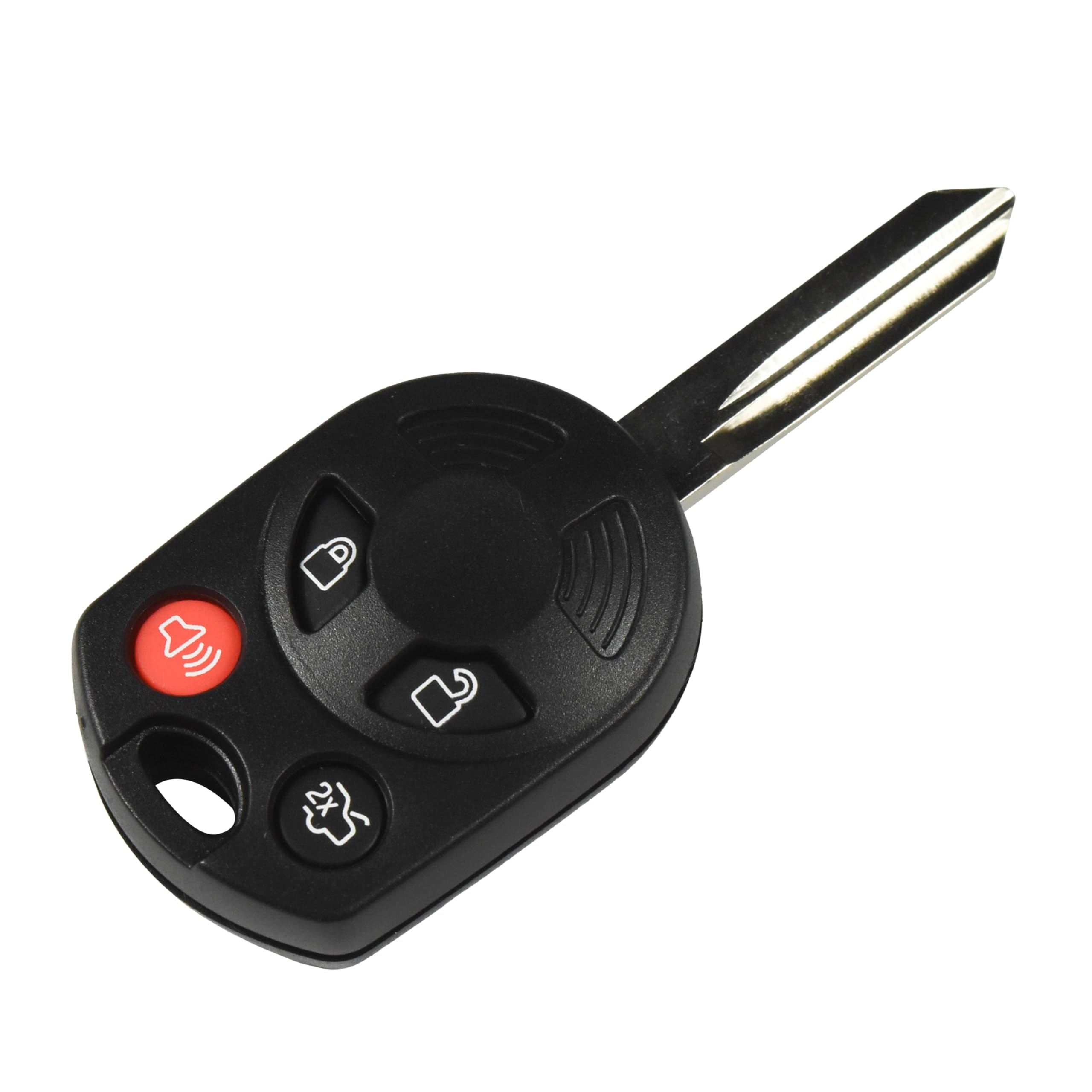 Alt View 2. HQRP - 4-Button Remote Key Fob Shell Case with Uncut Blade for Ford Escape 2009 2010 - Black.