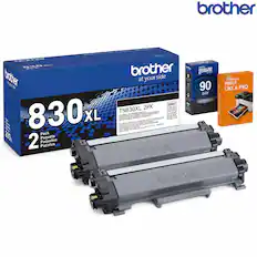 brother 830 XL Pack 230m 2 Paquets Paquetes Pacotes te brother brother side - genuine - at your side 1F 90 DAY UMIED WLAAS 3000 - 2PK - - TN830XL -N - - N - - I MU C - - - - - - - n ai - cHOe - - 4 - i seddne - - - - - n - 1 ser Ai - - brother brother JXOCB AUPTES 20r V ECO ASSINTIALS PRINT LIKE A PRO