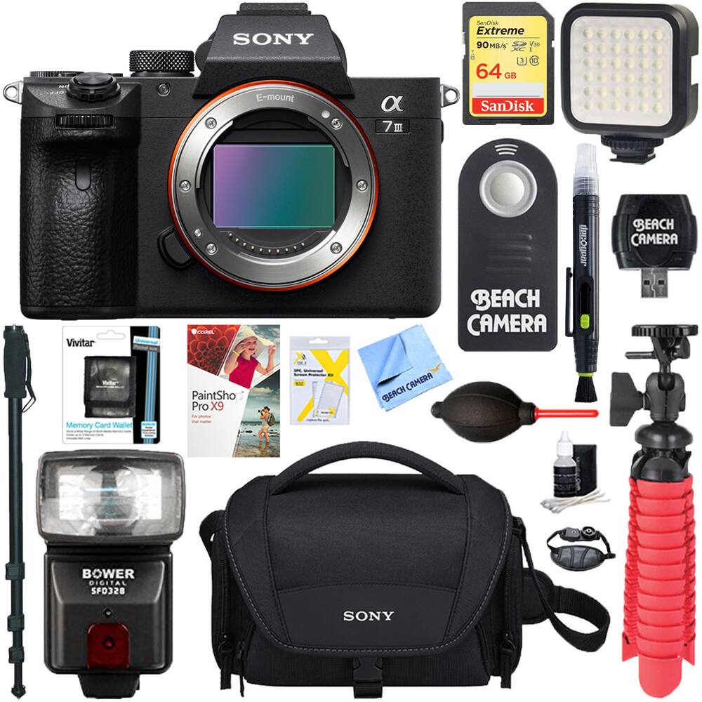 SONY α7 III E-mount

SanDisk Extreme 90 MB/s 64 GB

BEACH CAMERA

Vivitar Memory Card Wallet

PaintSho Pro X9

BOWER SFD328

BEACH CAMERA

BEACH CAMERA

BEACH CAMERA

BEACH CAMERA