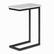 Angle. Simpli Home - Skyler C Side Table with Marble Top - White.