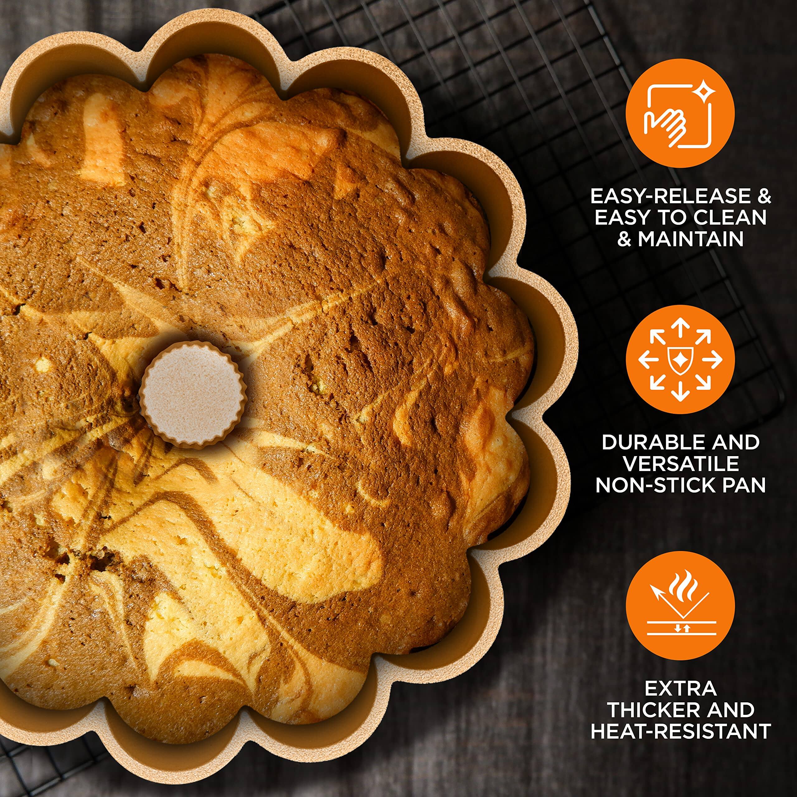 EASY-RELEASE & EASY TO CLEAN & MAINTAIN  
DURABLE AND VERSATILE NON-STICK PAN  
EXTRA THICKER AND HEAT-RESISTANT