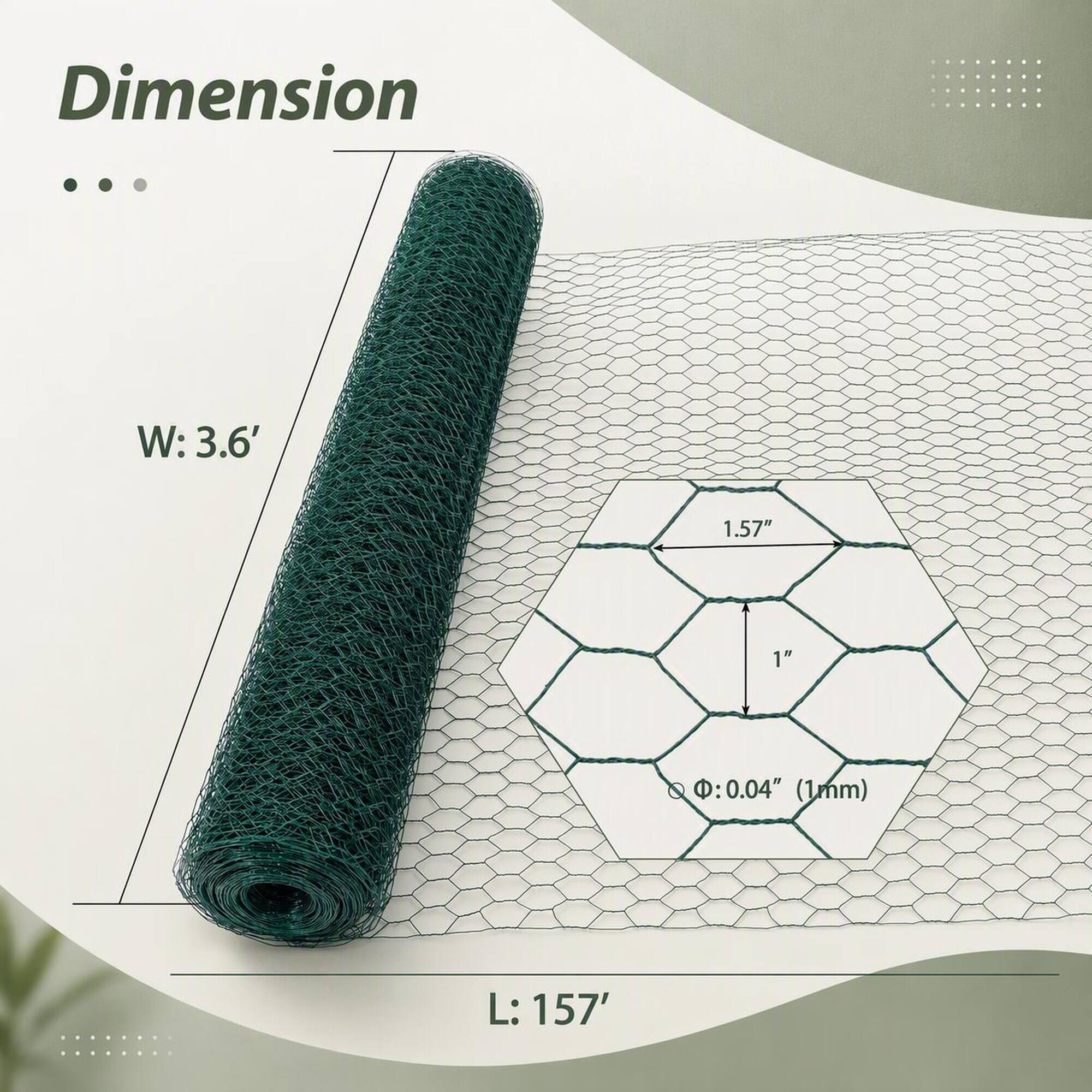 Dimension

W: 3.6'
L: 157'

1.57"
1"

Ø: 0.04" (1mm)