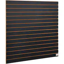 VEVOR - Slatwall Panels, 4 ft x 2 ft Garage Wall Panels 24"H x 48"L (Set of 2 Panels), Heavy Duty Garage Wall Organizer - Black