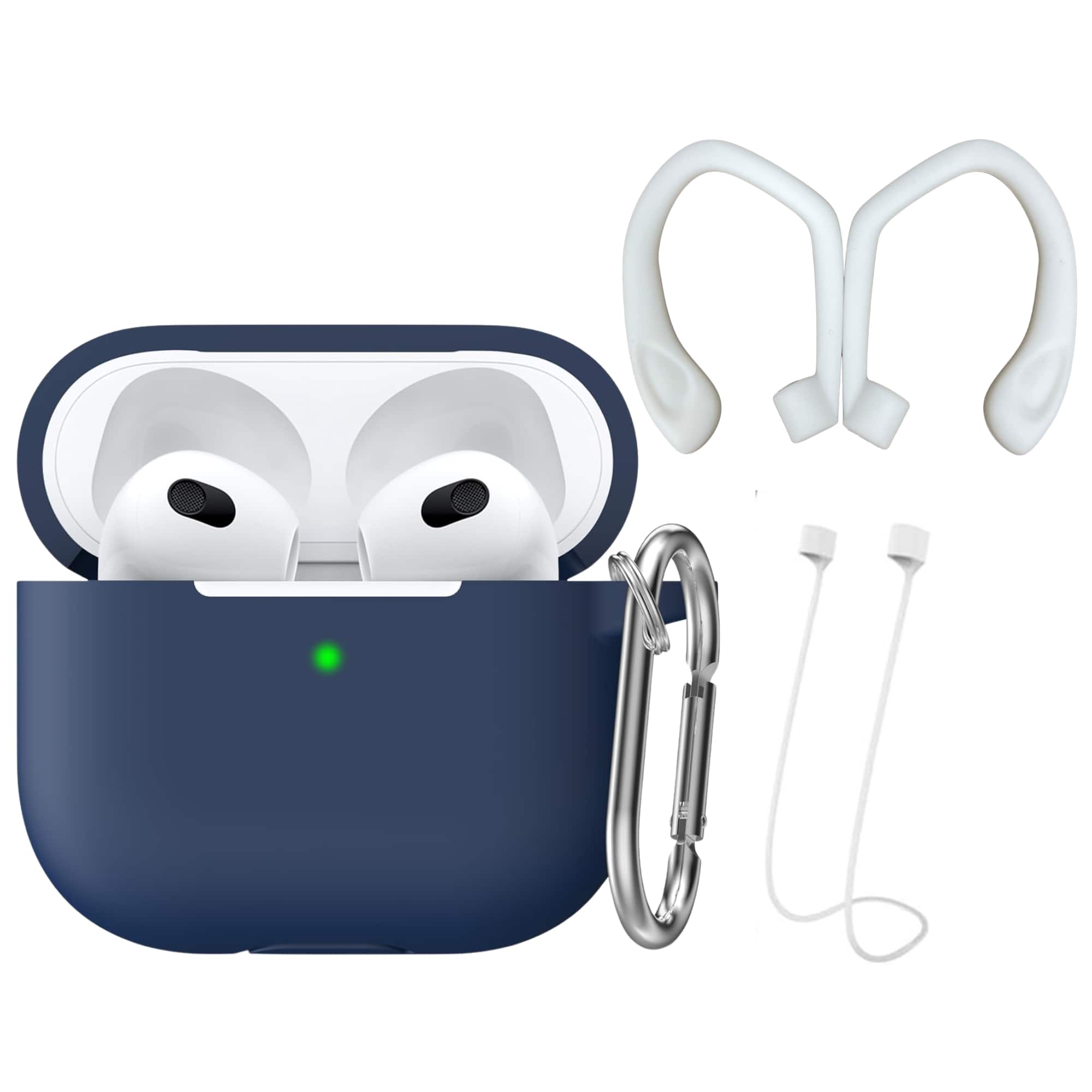 Rainforest Accessories - Silicone Case For Apple Airpods 3rd Generation With Accessories - Blue