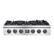 Front. Forno Appliances - 36 in. Wide 6 Burner FORNO ALTA QUALITA PRO-STYLE GAS RANGETOP - Silver.