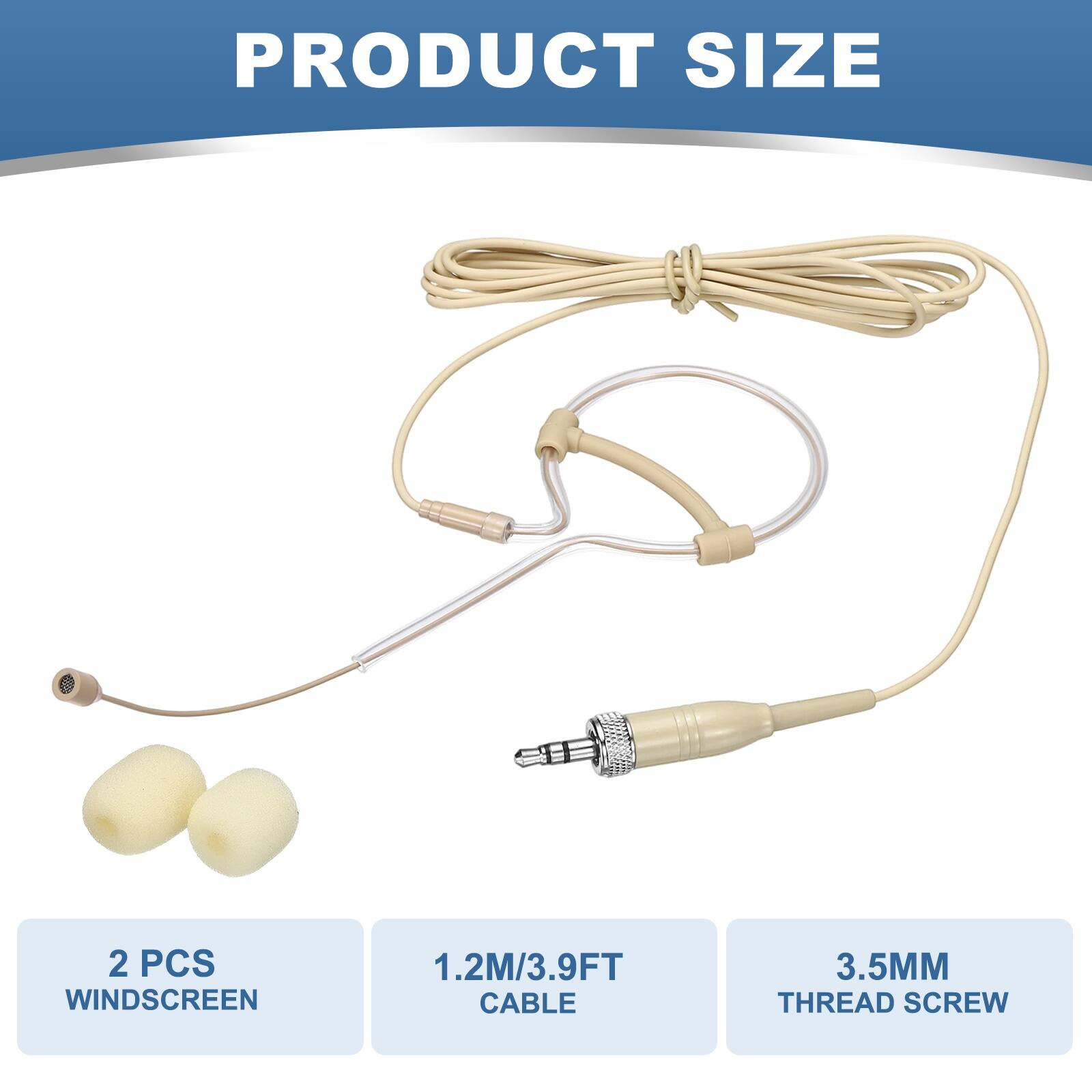 PRODUCT SIZE  
2 PCS WINDSCREEN  
1.2M/3.9FT CABLE  
3.5MM THREAD SCREW