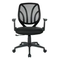 OSP Home Furnishings - Screen Back Adjustable Task Chair - Black - Front_Zoom