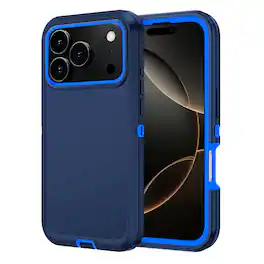 Entronix - Case Compatible with iPhone 18 Pro - Triple-Layer Heavy Duty Protection - Navy