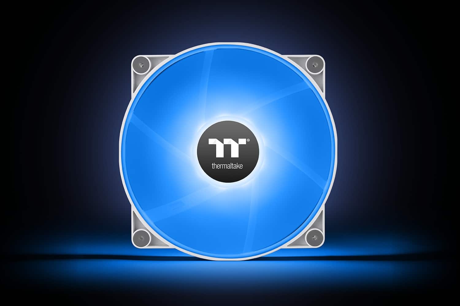 Alt View 10. Thermaltake - CT200 ARGB PWM 200mm Computer Case Fan with Hydraulic Bearing (Single Pack) - White.