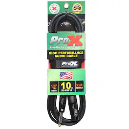 ProX - XC-PXF10 10' 1/4" TS-M to XLR-F Unbalanced High Performance Audio Cable