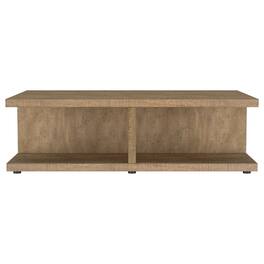 Manhattan Lane - Chet Square Cocktail Coffee Table, Open Cube Base, Wood 54 Inch - Mango Brown
