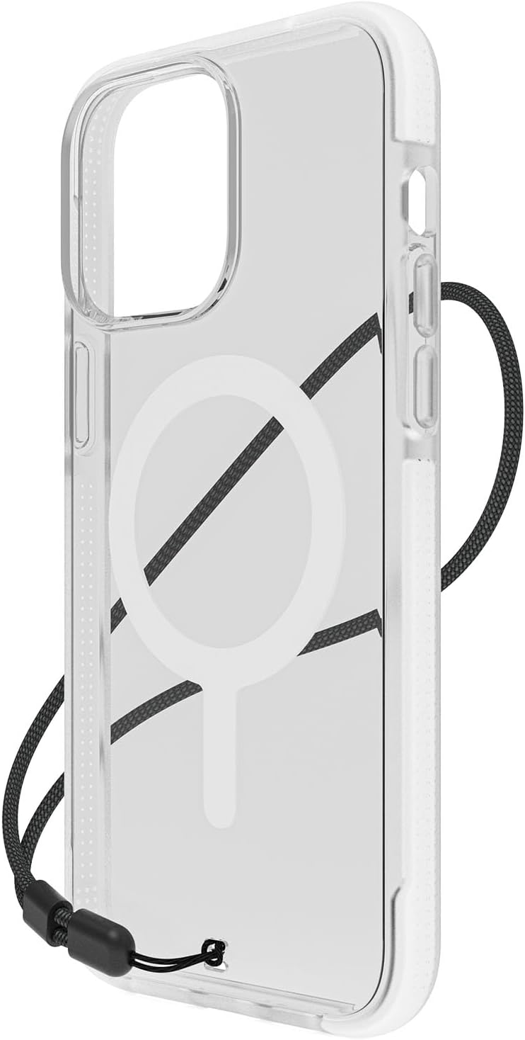 Back. BodyGuardz - BodyGuardz Ace Pro with MagSafe Case - iPhone 15 Pro Max - Clear/White.