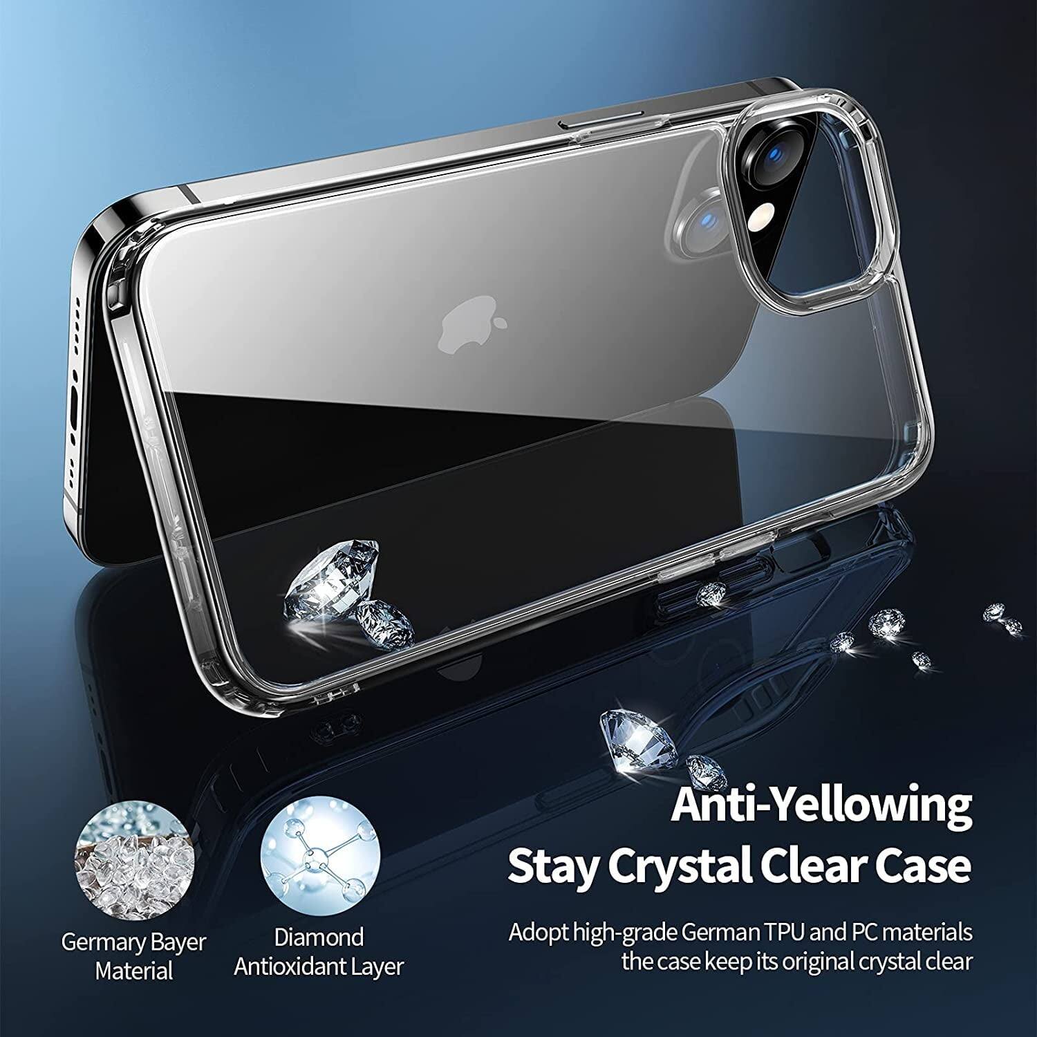Anti-Yellowing Stay Crystal Clear Case

Adopt high-grade German TPU and PC materials the case keep its original crystal clear

Germary Bayer Diamond Material Antioxidant Layer