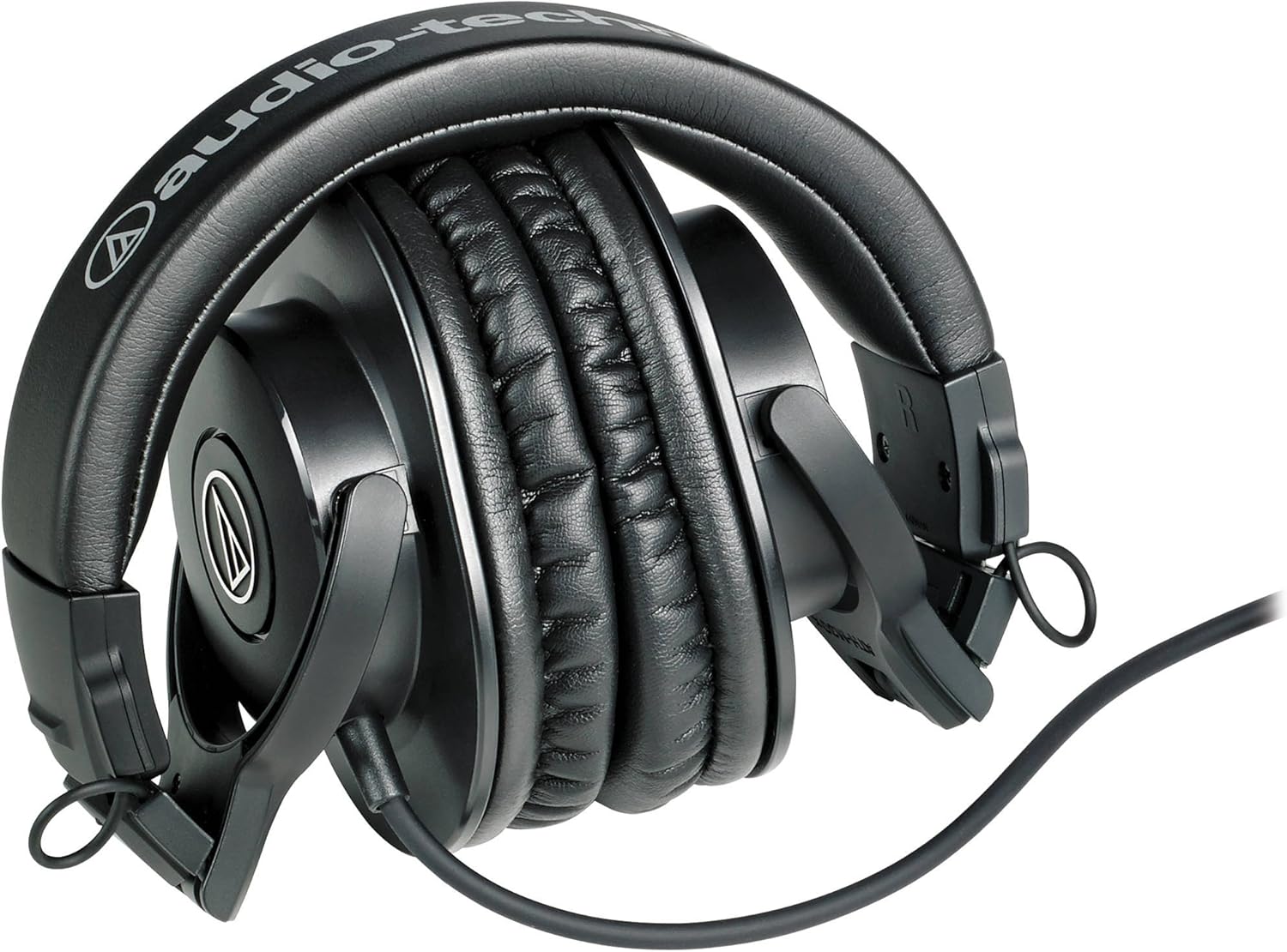 Back. Audio-Technica - Audio-Technica ATH-M30x Professional Studio Monitor Headphones, Headphone stand.