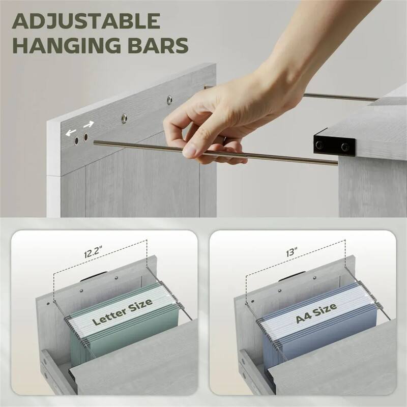 ADJUSTABLE HANGING BARS

12.2" Letter Size

13" A4 Size