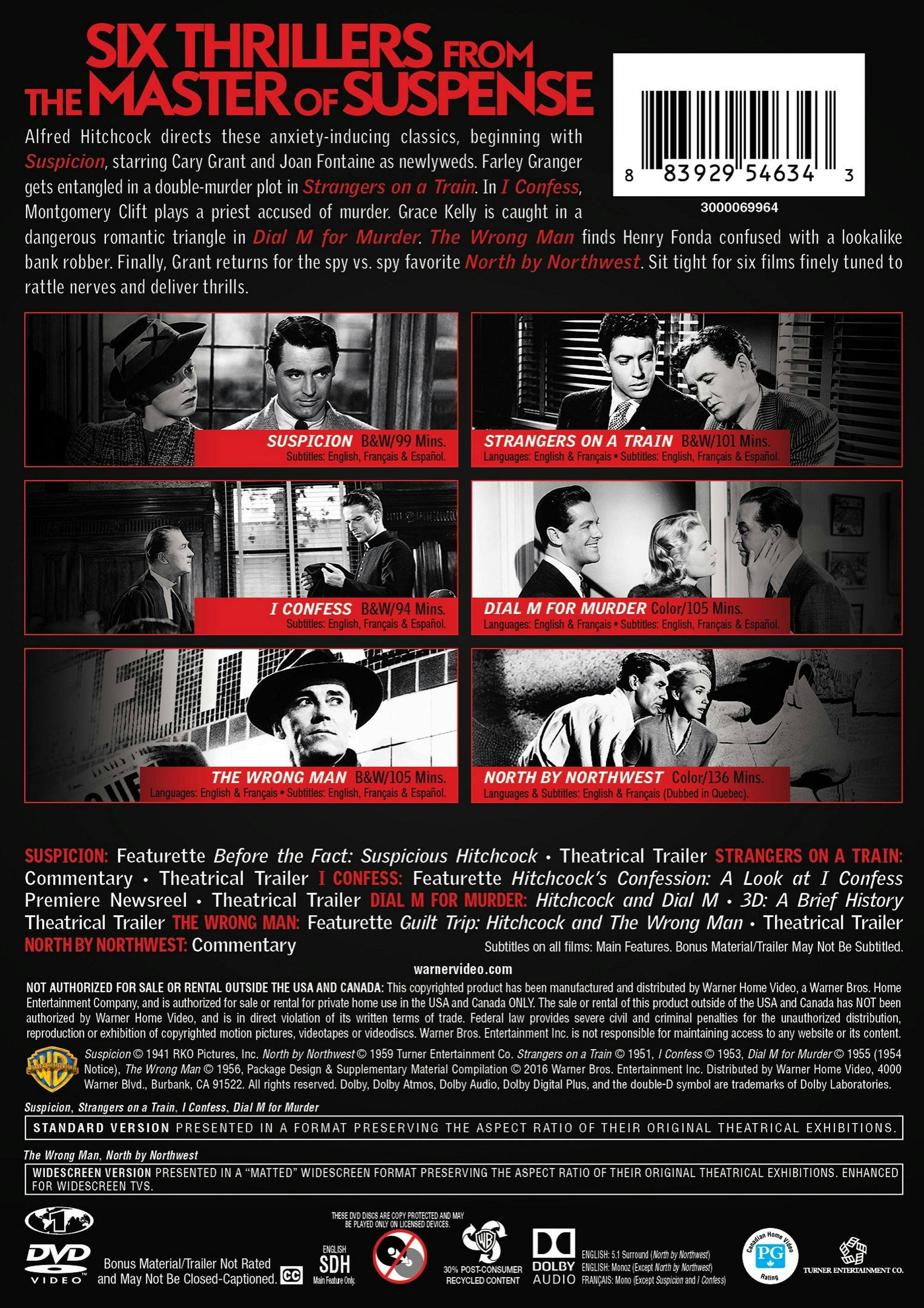 Angle. Alfred Hitchcock Suspense Collection (Box Set) [DVD].