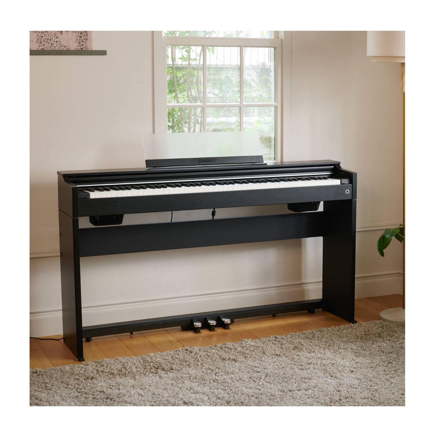 Back. Casio - Casio Celviano AP-S200 88-Key Digital Upright Piano with Hammer Action (Black).