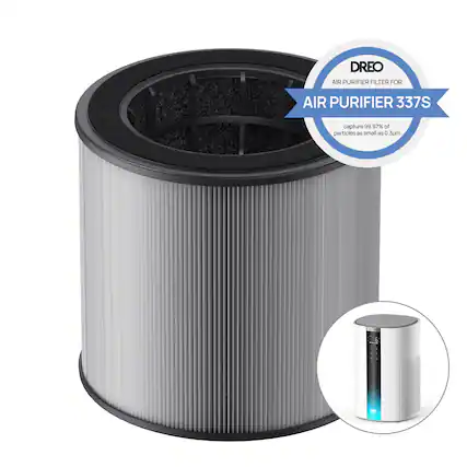 DREO AIR PURIFIER FILTER FOR AIR PURIFIER 337S capture 99.97% of particles as small as 0.3um