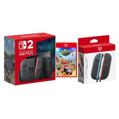 Switch 2 Console with Mario Kart World and Extra Joy Cons Bundle Switch 2 Console with Mario Kart World and Extra Joy Cons Bundle