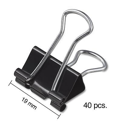 Alt View 3. Staples - Small Binder Clips, 0.38" Capacity, Black, 40 Clips/Pack (ST10667/10667) - Black.