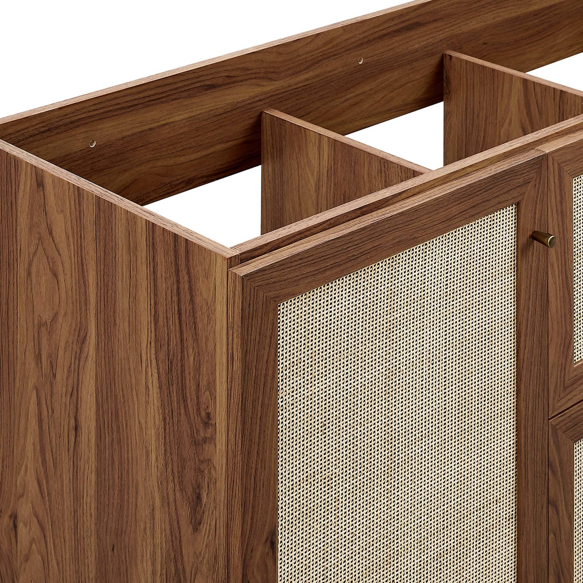 Alt View 8. Modway - Soma Bathroom Cabinet Basin Not Included by Modway - Walnut.