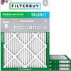 MADE IN THE USA
4 PACK FILTERBUY INDOOR AIR FILTER
SUITABLE FOR BOTH RESIDENTIAL & COMMERCIAL USE
13x20x1
ACTUAL SIZE: 12-7/8 x 19-7/8 x 3/4
MERV 8
STANDARD
MERV 8
MERV 8
MERV 8