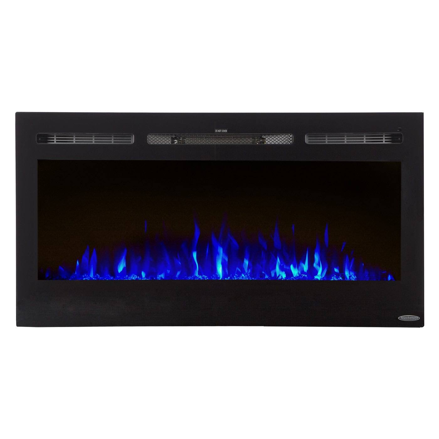 Alt View 1. Touchstone Home Products - 40 in. Wall Mounted Recessed Sideline Smart Electric Fireplace 1500W - Black.