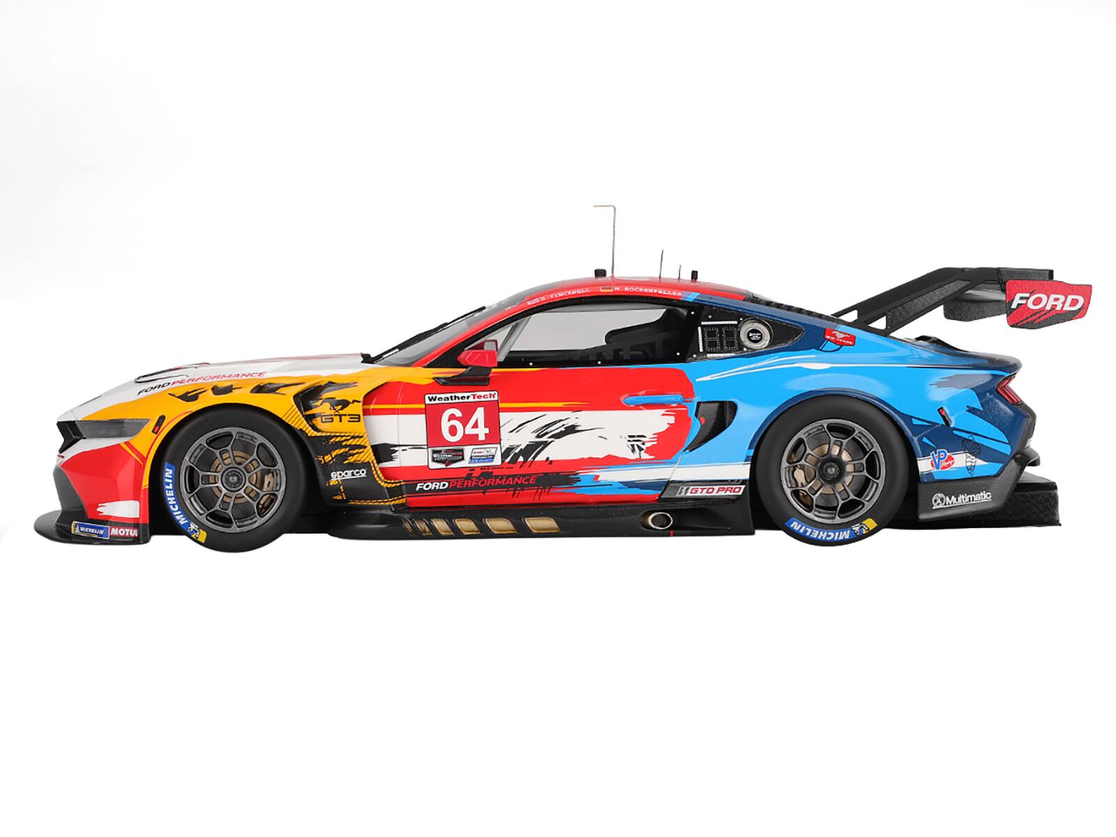 K.ROCKENFELLER.COM  
FORD  
FORD PERFORMANCE  
MICHELIN  
MOTUL  
GT3  
eparco  
WeatherTech  
64  
FORD PERFORMANCE  
MICHELIN  
Multimatic