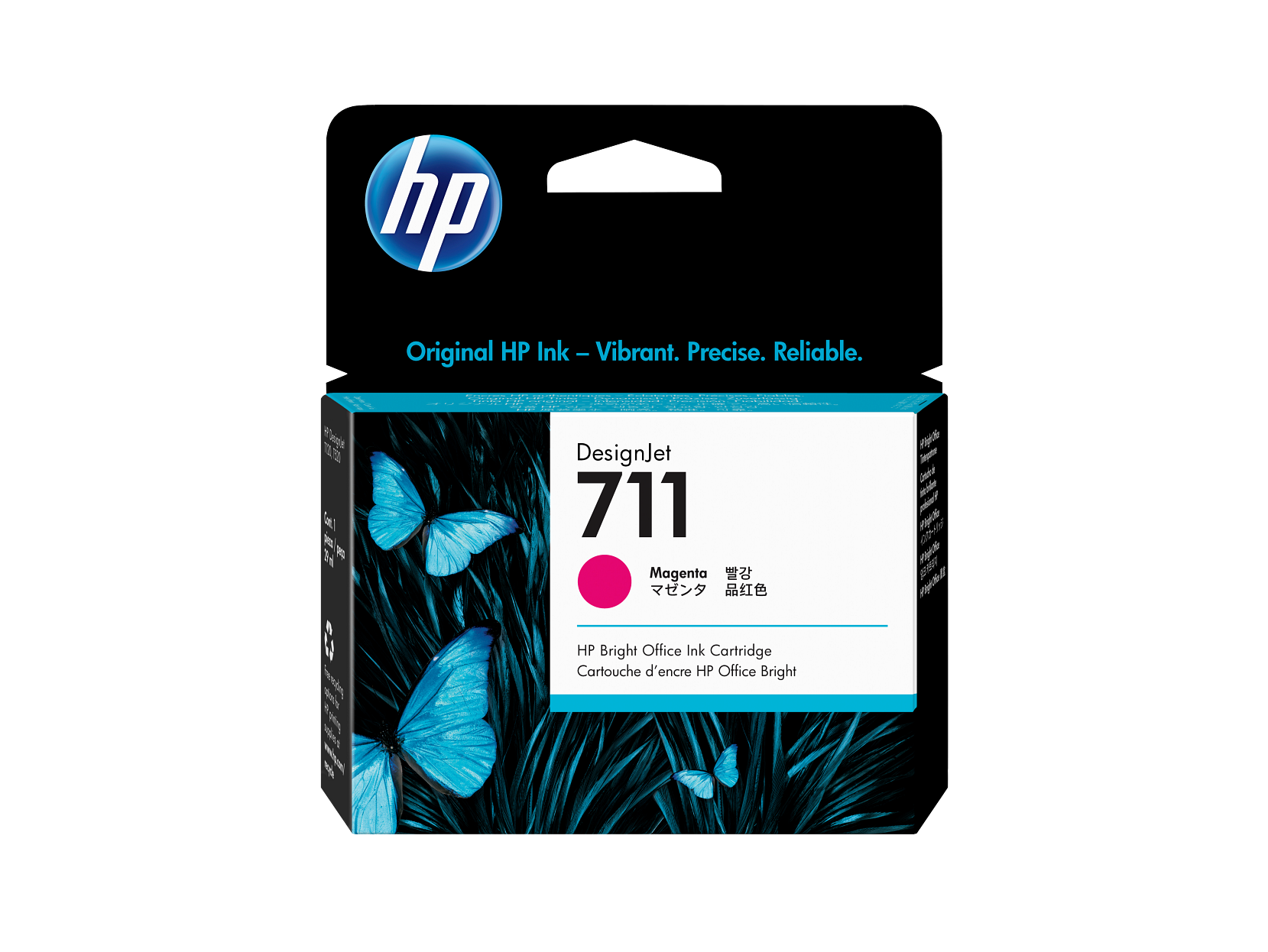 Original HP Ink - Vibrant. Precise. Reliable.

DesignJet 711 Magenta

HP Bright Office Ink Cartridge
Cartouche d'encre HP Office Bright