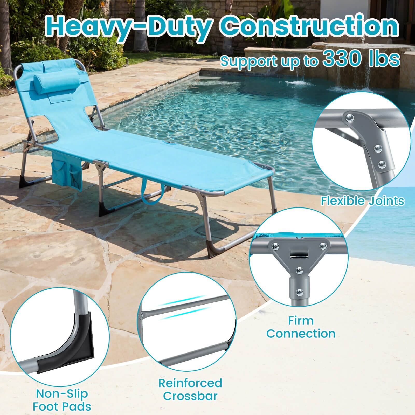 Heavy-Duty Construction  
Support up to 330 lbs  
Flexible Joints  
Firm Connection  
Non-Slip Foot Pads  
Reinforced Crossbar