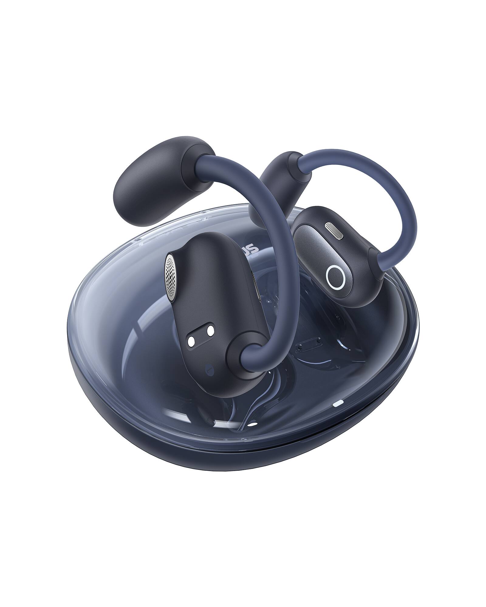 Alt View 5. Baseus - Baseus Open Ear Headphones True Wireless Earbuds Bluetooth 5.3 Sport Earphones, Black - Black.